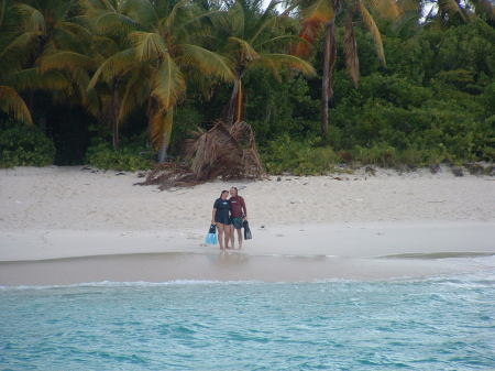 On our deserted Caribbean island!