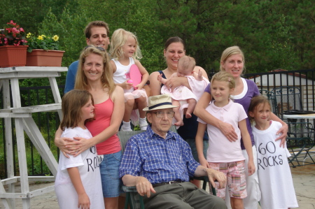 The Kids with Grandfather. July 2008