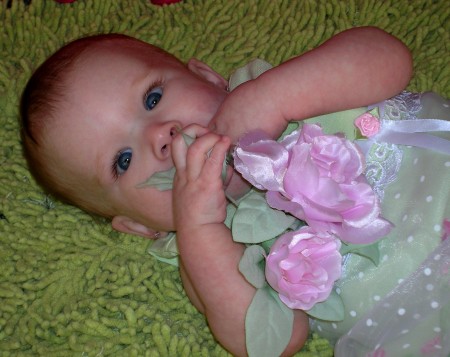 My granddaughter, Amelia, at 1