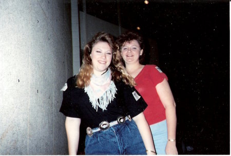 Me and Emily Shelton at a concert 1990