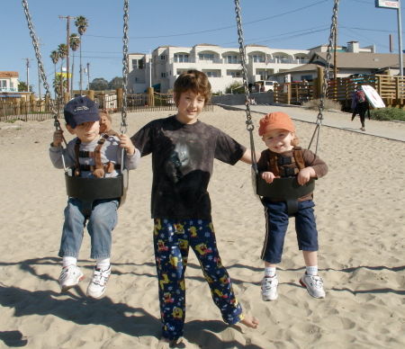 The boys at Pismo Beach Jan 10 2009