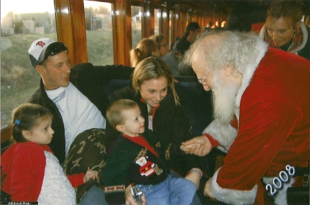 Joey, Carrie, Olivia & Elijah. Oh, and Santa!