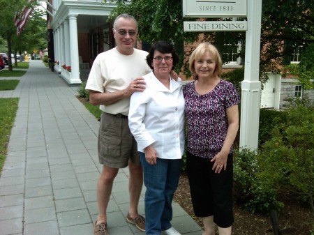 Vic, me and my sister Debbie at the Aurora Inn
