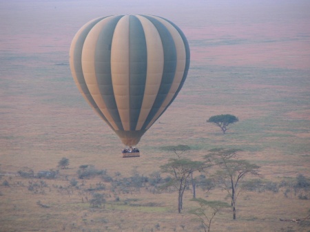 ballooning over the Serengeti