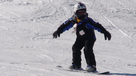 Thomas John snowboarding at stratton VT