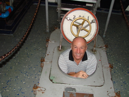 Steve on the USS Nimtiz Aircraft Carrier