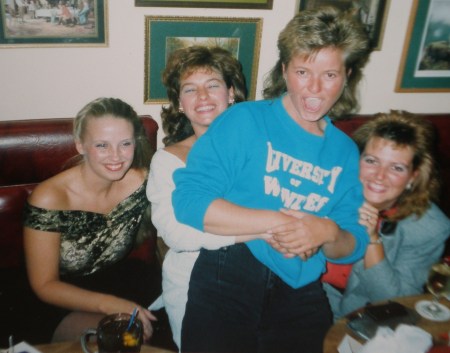1982 - me, Janis Molyneux, Shirl Arponen, Lisa