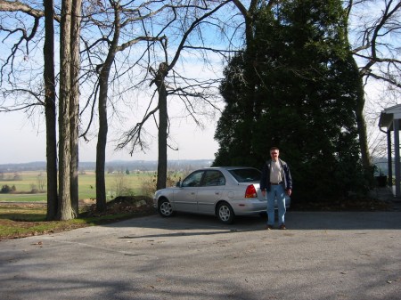 Me and my "frugal," Hyundai Accent - 40 mpg's!