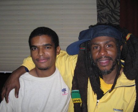 my son & reggae star Davd Hinds of Steel Pulse