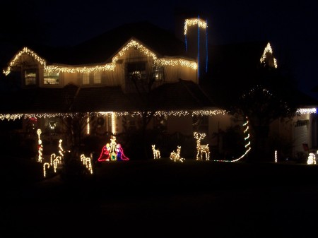 Our Victrorian House in Lights