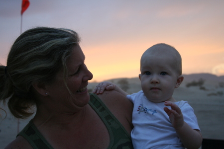 My wife & first grandson