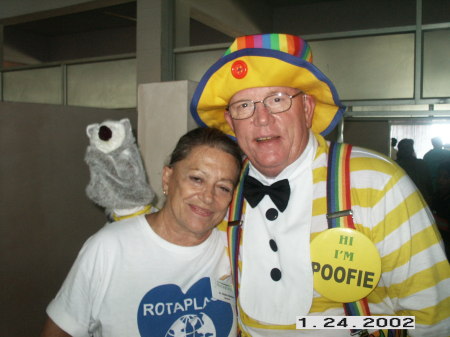 In India -  Maybel and Poofie the Clown
