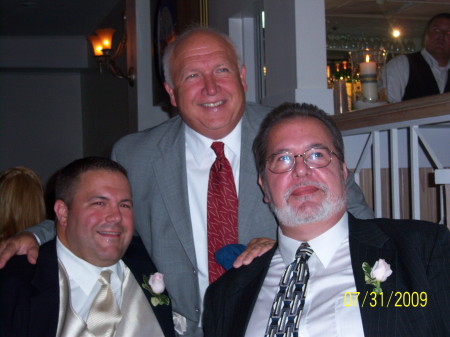 Gregs sons wedding this is Brian, Bob and Greg