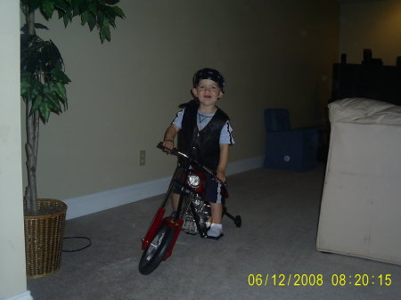 Dustin On His Harley