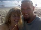 Drew and me at the beach