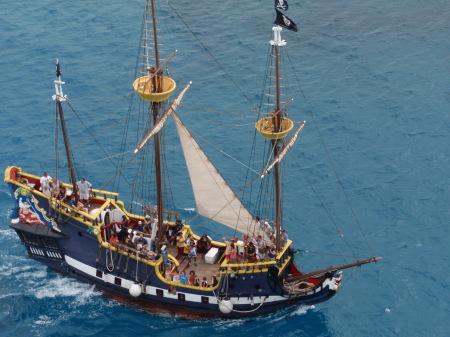 Pirates come on board in Grand Caymen