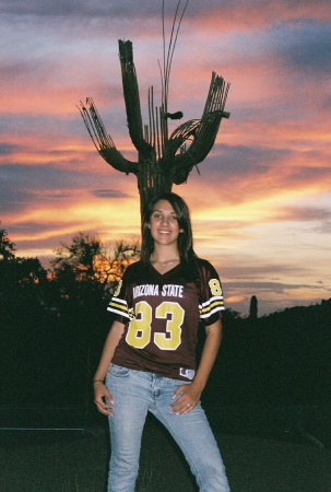 Step Daughter in the Sunset