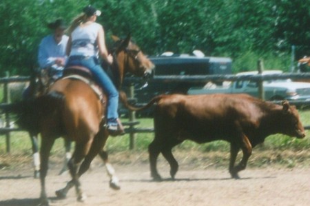 Me & Caine Quam at a penning clinic