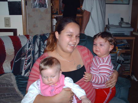 daughter kristina,24 and her daughter,in red.