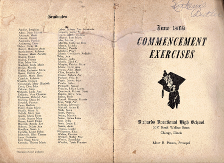 Class of 1969 Graduation Program