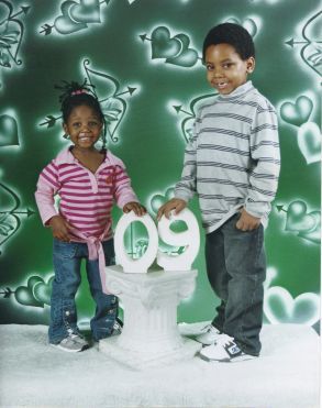 Grandkids Jayden and Levaughn