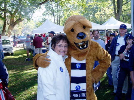Me with Penn State Nittany Lion at tPurdue