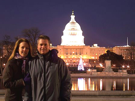 Brian and I hanging out in DC