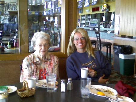 Sandy and her Grandma in Detroit Lakes