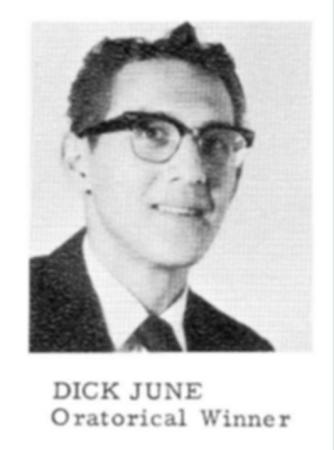 Dick June '62 Oratorical Winner