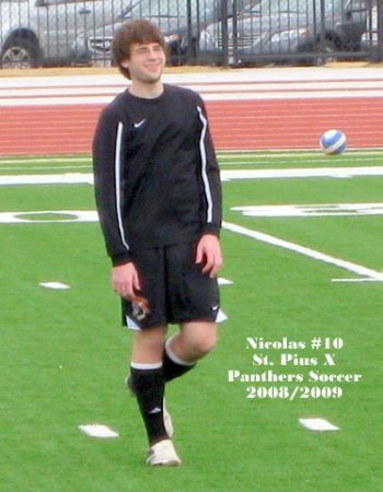 Nicolas on the soccer field