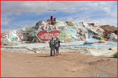 Jim & I at Salvation Mountain...