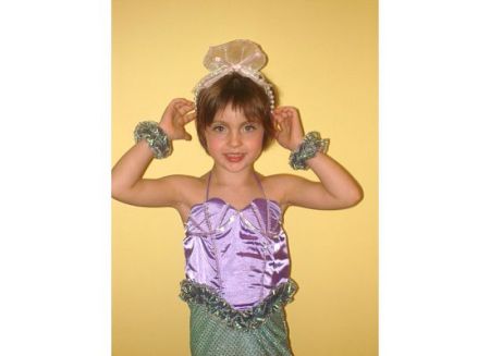 Anna as Little Mermaid for Halloween