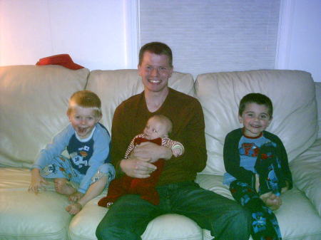 Me and my three nephews, Joey, Mikey, Matt