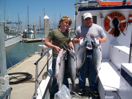 Fishing with my son in 2005