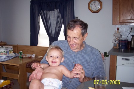 Dad & his Great Grandson Noah