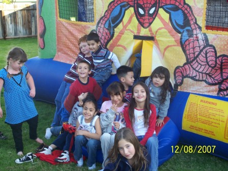 My Grandson and His Friends on his 5th Bday