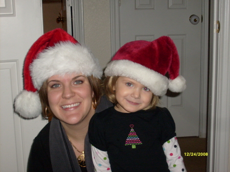 Alexis and I on Christmas Eve 2008