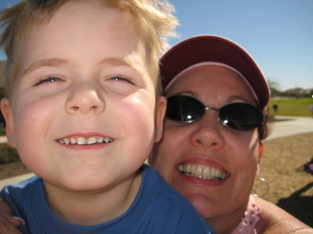 Grandm and Kyle at the Park