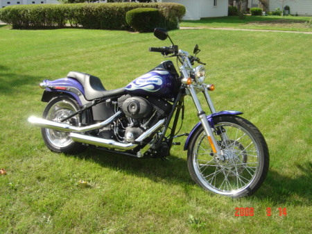 This is Eric's bike.  Harley Davidson