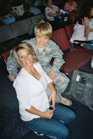 Ashlie and i at the airport after her leave