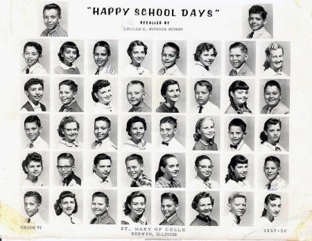 6th Grade School Photo, 1957