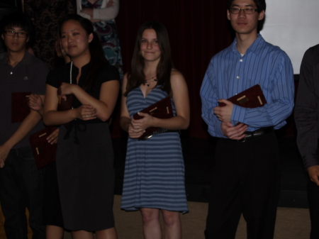 Orchestra end of year awards after performance