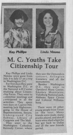 DC 4-h Trip 1979