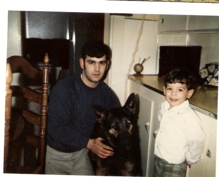 1st husband Paul,& our son Paul & pet Barron