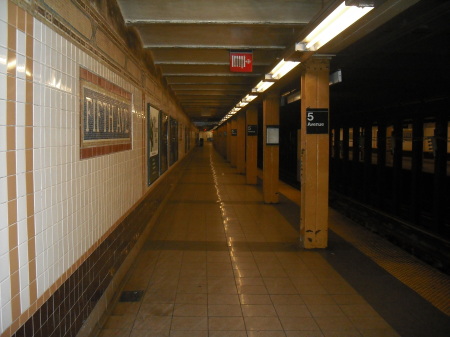 waiting for my train NYC