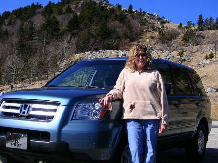 Getting ready to hike Grandfather Mtn.