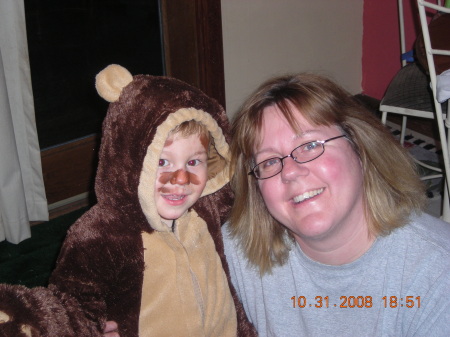 Calvin and I at Halloween 2008