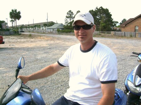 Terry Motorcyling with Girlfriend