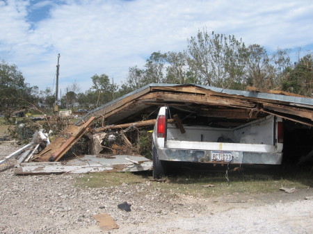 Oak Island after Hurricane Ike