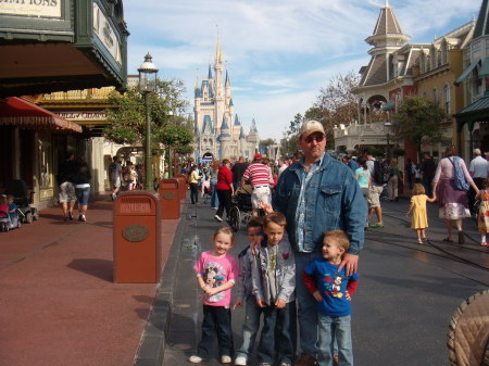 Papa with the Grands at Disney